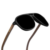 Milan - Deep black | Polarized - Lentes de bambú
