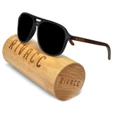Milan - Deep black | Polarized - Lentes de bambú